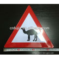 triangle tin sign road sign animal printed sign